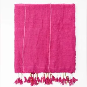 Zara Pink Scarf with Tassels